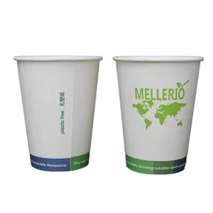 Custom Printed 100% Compostable Biodegradable Plastic Cup Coffee Paper Cups Custom Printed 100% Compostable Biodegradable Plastic Cup Coffee Paper Cups
