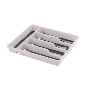 5-Compartments Kitchen Drawer Non Slip Silverware Cutlery Organizer Tray 5-Compartments Kitchen Drawer Non Slip Silverware Cutlery Organizer Tray