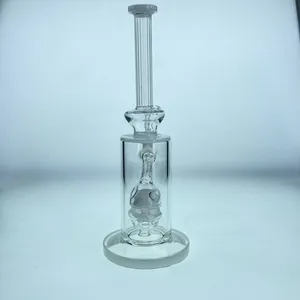 Funnel Recycler Water Pipe with Barrel Perc Glass Water Pipe Funnel Recycler Water Pipe with Barrel Perc Glass Water Pipe