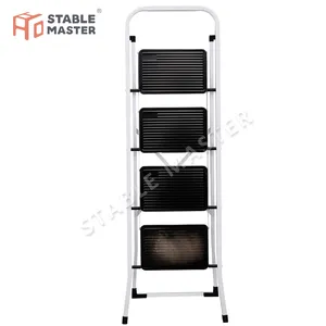 4-Step Anti-Skip Pedals and Sturdy Handrails Stool Ladder for Adults En14183 GS ANSI CA65 BSCI 4-Step Anti-Skip Pedals and Sturdy Handrails Stool Ladder for Adults En14183 GS ANSI CA65 BSCI