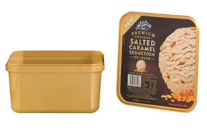 Waterproof Custom Iml Label Logo Printed in Mold Label for Food Packaging Ice Cream Box Waterproof Custom Iml Label Logo Printed in Mold Label for Food Packaging Ice Cream Box