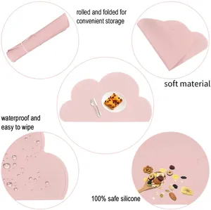 Non-Skip Reusable Kids Dining Placemats Countertop Food Grade Toddler Place Mats Non-Skip Reusable Kids Dining Placemats Countertop Food Grade Toddler Place Mats