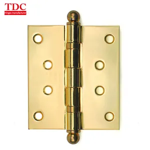 Bright Brass Commercial 2bb Wooden Door Hinge Ball Tip Bright Brass Commercial 2bb Wooden Door Hinge Ball Tip