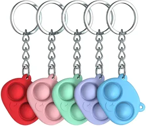 Mini Push Pop Bubble Fidget Sensory Toys Mini Keychain Toy Simple Dimple Fidget Help Restore Emotions Gift for Adult Mini Push Pop Bubble Fidget Sensory Toys Mini Keychain Toy Simple Dimple Fidget Help Restore Emotions Gift for Adult