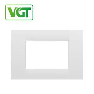 PC Face Plate 3 Way White for Italian Standard Wall Switch Socket PC Face Plate 3 Way White for Italian Standard Wall Switch Socket