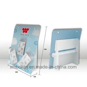 Three Tires Pop Cardboard Counter Display Stand Used in Shopping Mall Three Tires Pop Cardboard Counter Display Stand Used in Shopping Mall