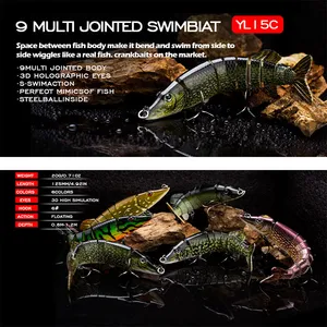 125mm 20g Fishing Lures Lifelike Artificial Multi Jointed Hard Bait Artificial Lures 125mm 20g Fishing Lures Lifelike Artificial Multi Jointed Hard Bait Artificial Lures