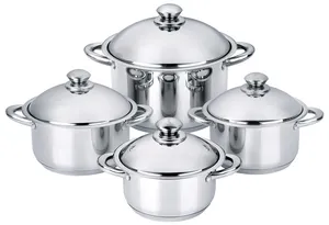 8PCS Stainless Steel Pot Set with 5 Layers Bottom Ysf-065 8PCS Stainless Steel Pot Set with 5 Layers Bottom Ysf-065