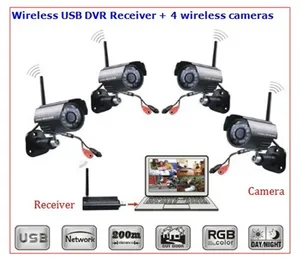 2.4 GHz 4CH Digital Wireless Camera Kit with Network Viewing (ST-W701K4) 2.4 GHz 4CH Digital Wireless Camera Kit with Network Viewing (ST-W701K4)