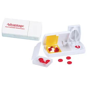 Promotional Travel Pill Box with Cutter Promotional Travel Pill Box with Cutter