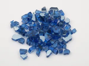 1/4" and 1/2" Dark Blue Reflective Tempered Fire Pit Glass 1/4" and 1/2" Dark Blue Reflective Tempered Fire Pit Glass