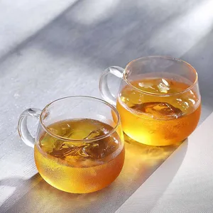 High Borosilicate Tea\Milk\Juice\Coffee Water Cup with Colorful Handle High Borosilicate Tea\Milk\Juice\Coffee Water Cup with Colorful Handle