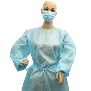 Disposable Safety Suit Protective Breathable Clothing PP PE Isolation Suit Disposable Safety Suit Protective Breathable Clothing PP PE Isolation Suit