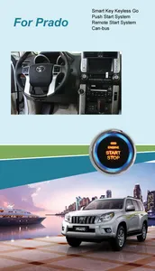 Prado Entry Keyless Go Smart Key Push Button Remote Start Can-Bus Alarm for Toyota Prado Entry Keyless Go Smart Key Push Button Remote Start Can-Bus Alarm for Toyota
