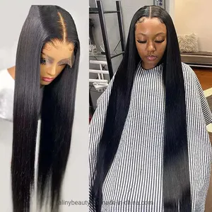 Wholesale Cheap Straight Brazilian Virgin Human Hair 360 Full HD Lace Frontal Wig with Baby Hair Lace Front Wig for Black Women Wholesale Cheap Straight Brazilian Virgin Human Hair 360 Full HD Lace Frontal Wig with Baby Hair Lace Front Wig for Black Women