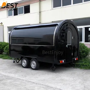 Double 2 Pans Rolling Fried Ice Cream Machine Salad Bar BBQ Fryer Mobile Fast Food Van Double 2 Pans Rolling Fried Ice Cream Machine Salad Bar BBQ Fryer Mobile Fast Food Van