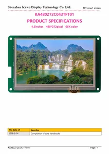 4.3-Inch TFT LCD Series Resistance Touch Intelligent LCD Module for Touch Screen Display 4.3-Inch TFT LCD Series Resistance Touch Intelligent LCD Module for Touch Screen Display