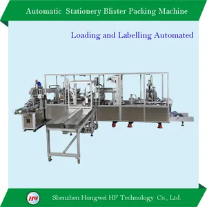 Automatic Stationery Blister Packing Machine with Labeling and Loading Automated Automatic Stationery Blister Packing Machine with Labeling and Loading Automated