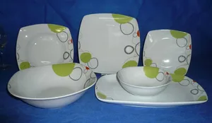 Cut Decal Porcelain Dinnerware, Table Ware Set Cut Decal Porcelain Dinnerware, Table Ware Set