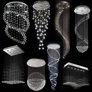Modern String Crystal Chandelier Modern String Crystal Chandelier