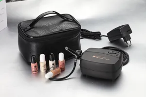 Tagore Tg216k-02 -B Hot Makeup Airbrush Compressor with Black Cosmetic Bag and Foundation Tagore Tg216k-02 -B Hot Makeup Airbrush Compressor with Black Cosmetic Bag and Foundation
