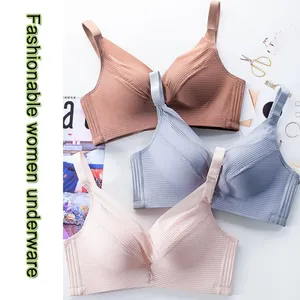 New Breathable and Comfortable Girls No Steel Ring Bra Threaded Shoulder Straps Detachable Sexy Gather Underwear Factory Wholesale Bra New Breathable and Comfortable Girls No Steel Ring Bra Threaded Shoulder Straps Detachable Sexy Gather Underwear Factory Wholesale Bra