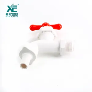 White Color PVC Tap with Blue ABS Handle, Raw Material Good Quality White Color PVC Tap with Blue ABS Handle, Raw Material Good Quality