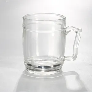 Hot Sale Cheap Glass Mug for Daily Used Water Tea Cup with Handle Hot Sale Cheap Glass Mug for Daily Used Water Tea Cup with Handle