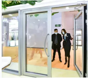 Aluminum Alloy Sliding Bathroom Glass Doors with Stainless Steel Handle Aluminum Alloy Sliding Bathroom Glass Doors with Stainless Steel Handle
