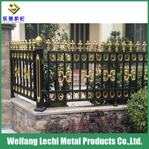Powder Coated Aluminum Decorative Security Fence Posts Metal Fencing for Villa/House/Garden Powder Coated Aluminum Decorative Security Fence Posts Metal Fencing for Villa/House/Garden