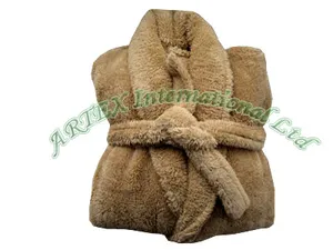Long Plush Coral Fleece Bathrobe (BRC803) Long Plush Coral Fleece Bathrobe (BRC803)