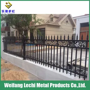 Decorative Outdoor Security Powder Coated Wrought Iron Panel Fence for Garden/House/Pool Decorative Outdoor Security Powder Coated Wrought Iron Panel Fence for Garden/House/Pool
