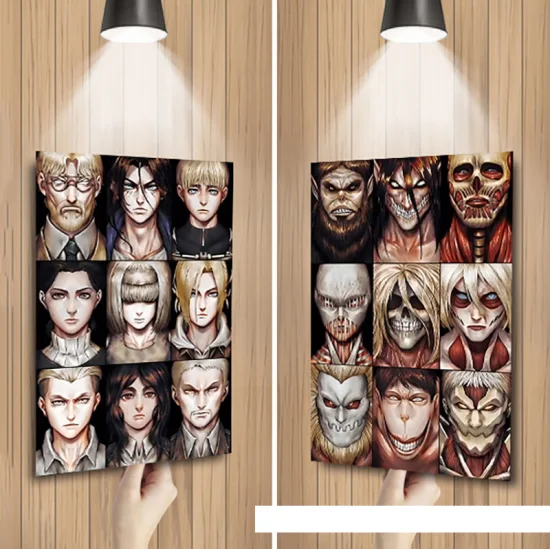 Cartaz Japonês Clássico Anime Attack on Titan, Decoração do Quarto,  Adesivos de Parede, Shingeki no Kyojin The Final Season, Parte 2, Novo,  2022 - AliExpress