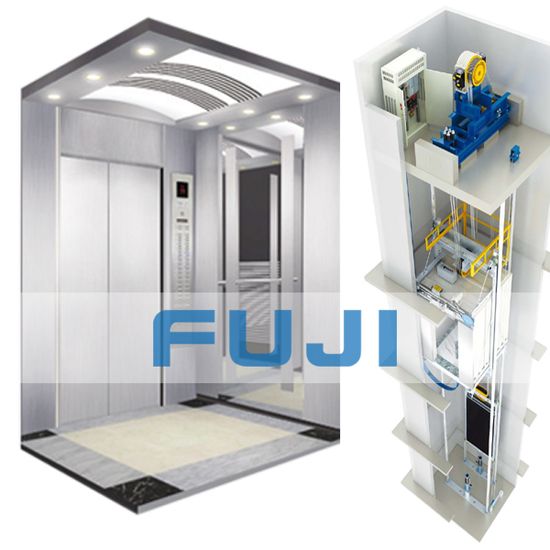 Passenger Elevator Car , Elevator Decoration 450kg Rated Load