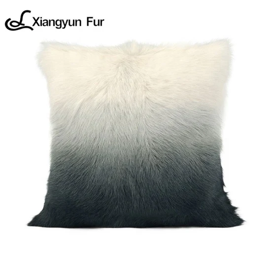 Custom New Style Sale Soft Plush Cover Home Decor Pillow Goat Fur ...