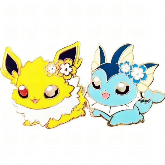 Pokémon Eeveelution Sylveon Cartoon Anime Eevee Evolutions Set Enamel Lapel  Pin