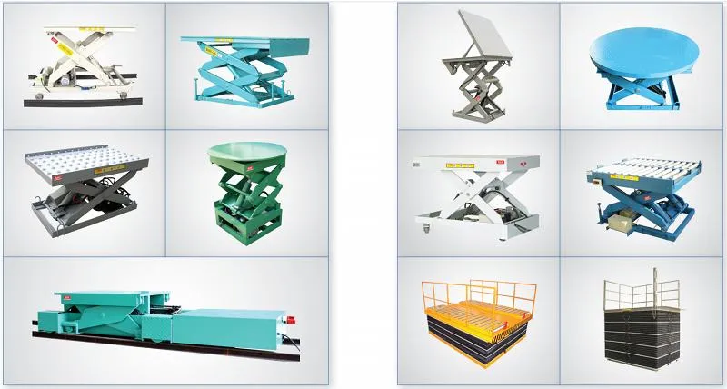 8ton Loading Capacity 1m Lifiting Height Stationary Scissor Lift