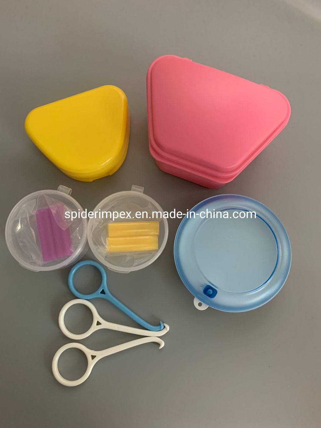 Invisible Retainer Portable Box Dental Half-Mouth Tooth Storage Box