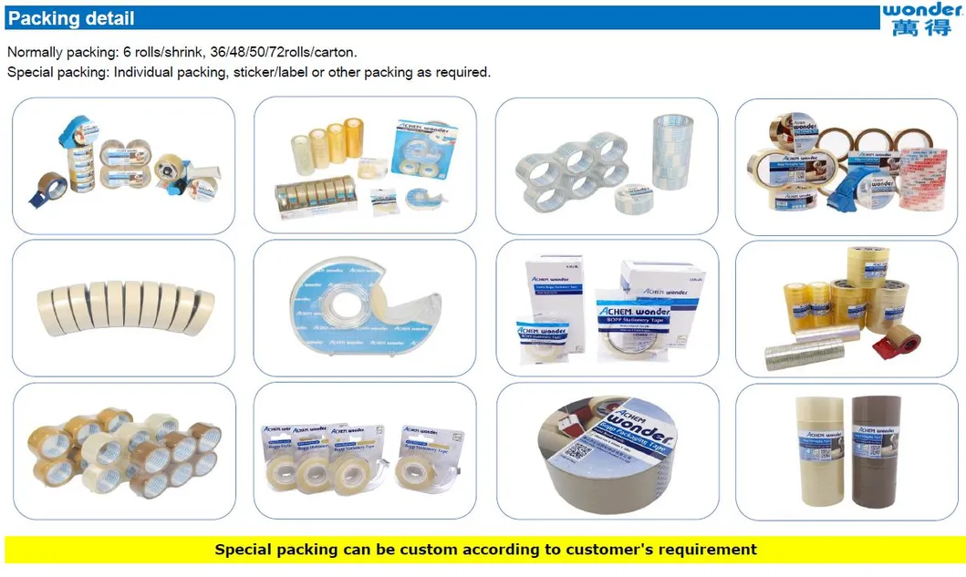 PVC Vinyl Electrical Insulating Adhesive Tape with Flame Retardant Used for Packing