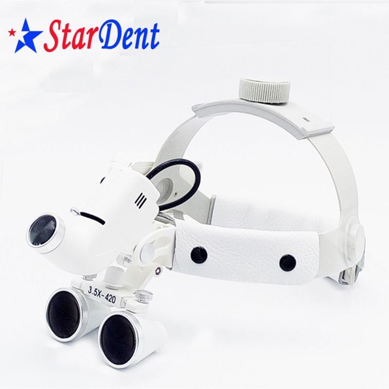 Dental Material Wireless LED Headlight Dental Surgical Loupe Dental Magnifier Glass