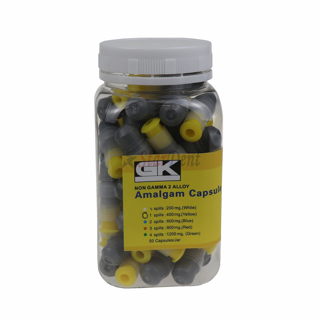 Dental Composite Material Gk Brand 43%AG 400mg Spill 1 Alloy Amalgam Capsule