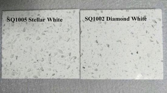 China Sparkling White Quartz Countertop With Mirror Flecks