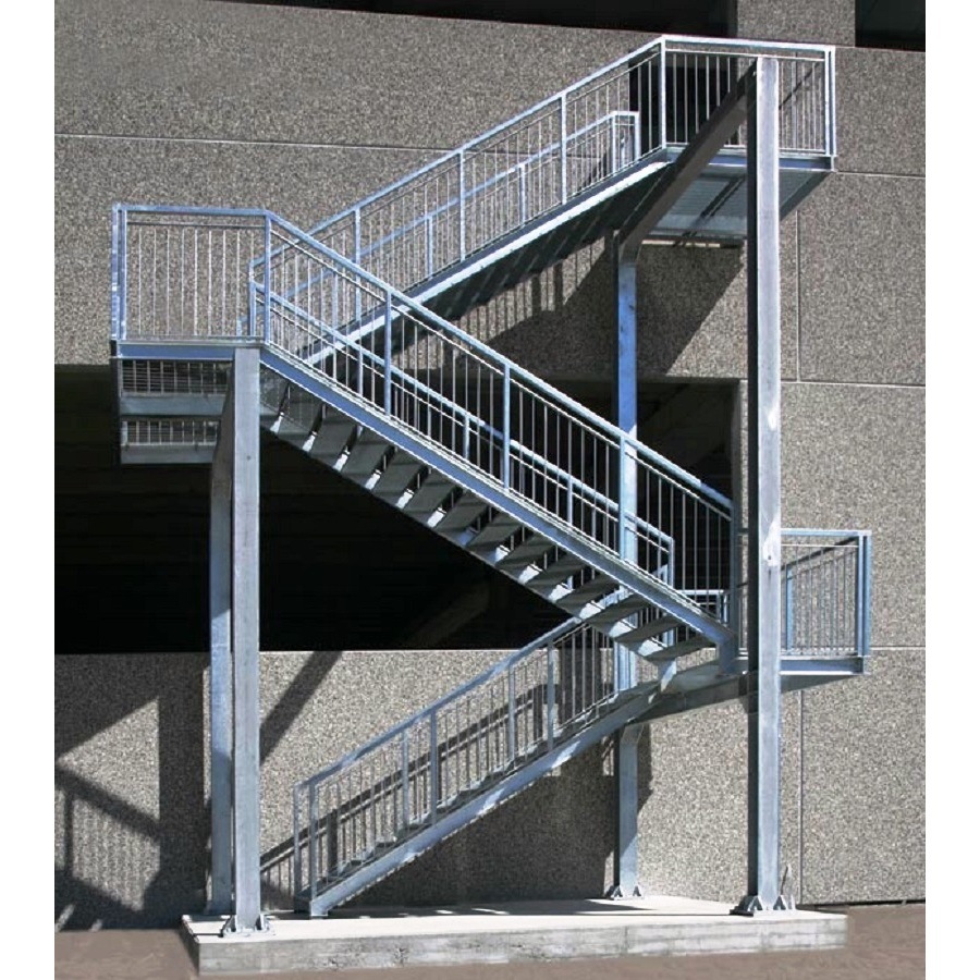 Prefabricated Metal Stairs, Customizable Steel Staircases