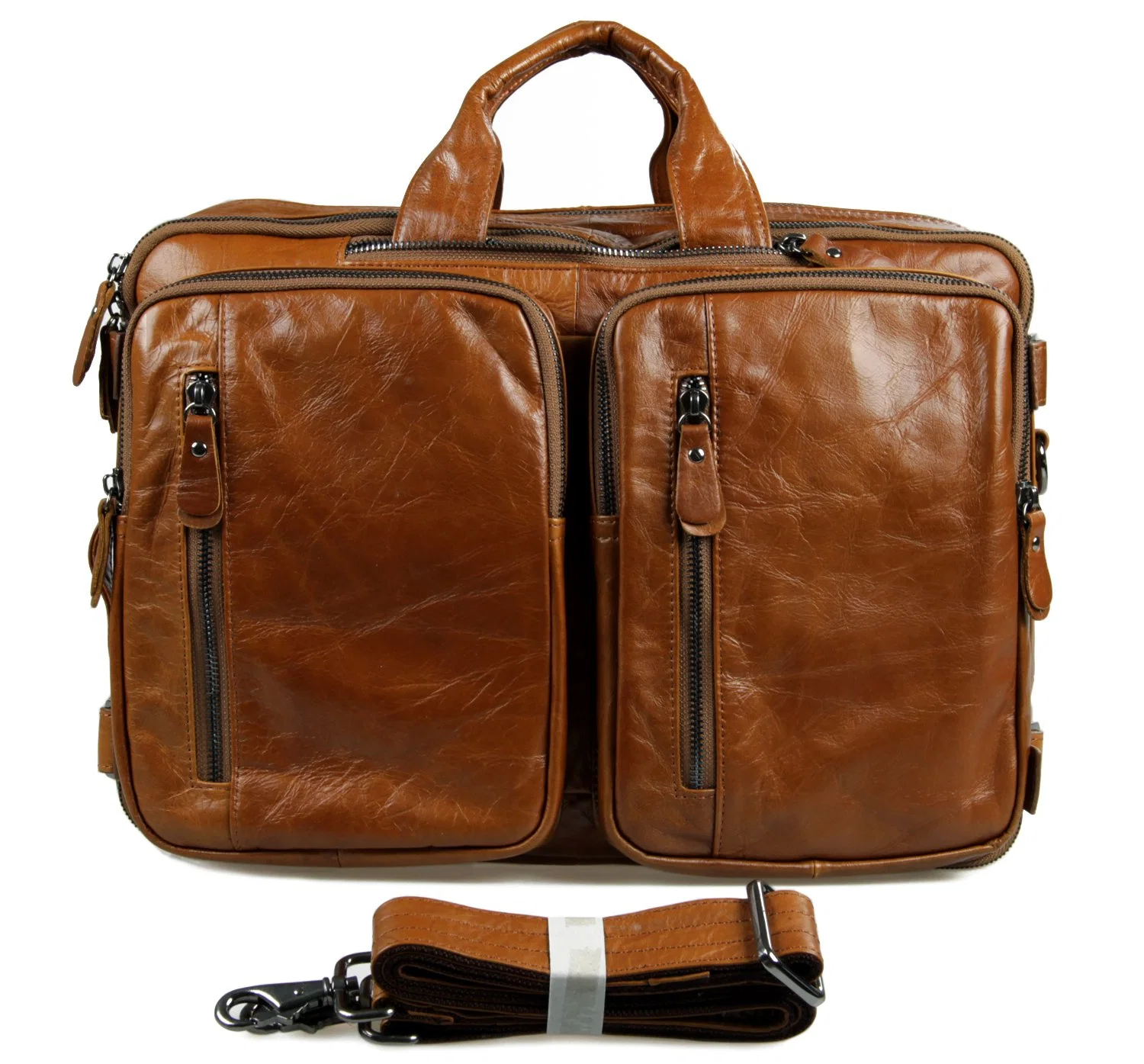 Mirko Messenger bag made of genuine calf leather - 6515 - Leather bags