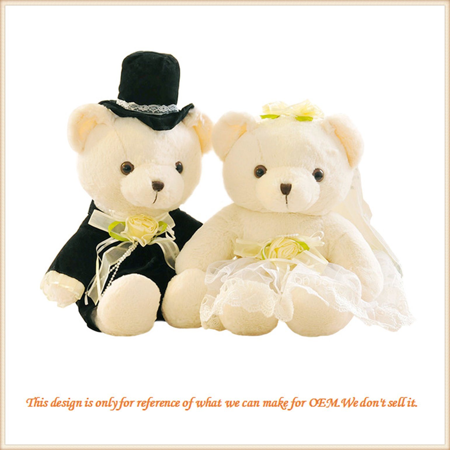 Custom Made Couple Teddy Bear Wedding Gift for Friends pictures & photos