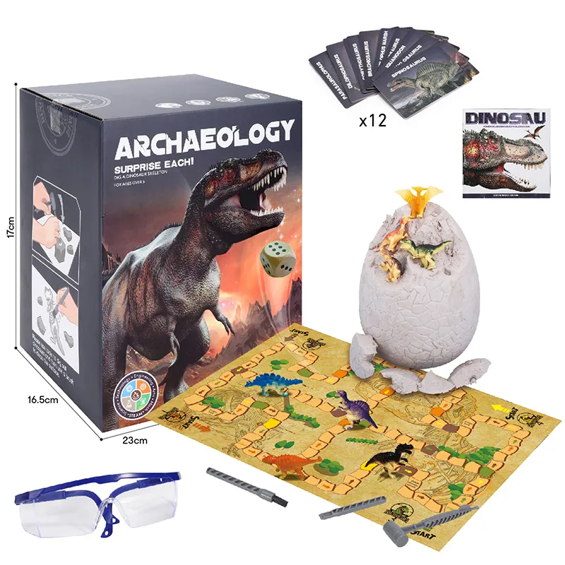 Kit de Escavação de Dinossauro Velociraptor - Educativos Brinquedos