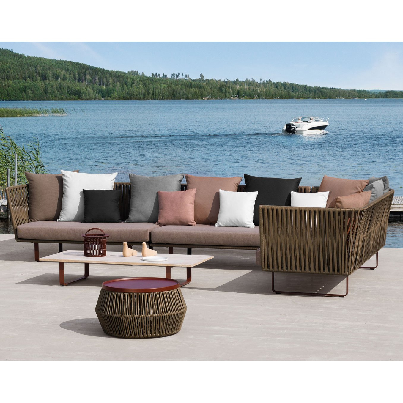 China Hot Sale European Style Outdoor Furniture Garden Sofa Set Modern