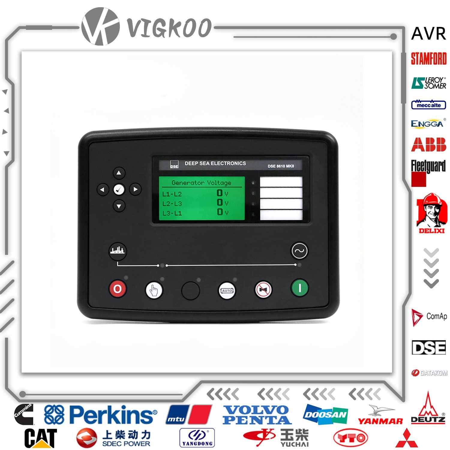 New Original Deep Sea Dse8610 Mkii Synchronising & Load Sharing Control Module Generator Controller New Original Deep Sea Dse8610 Mkii Synchronising & Load Sharing Control Module Generator Controller