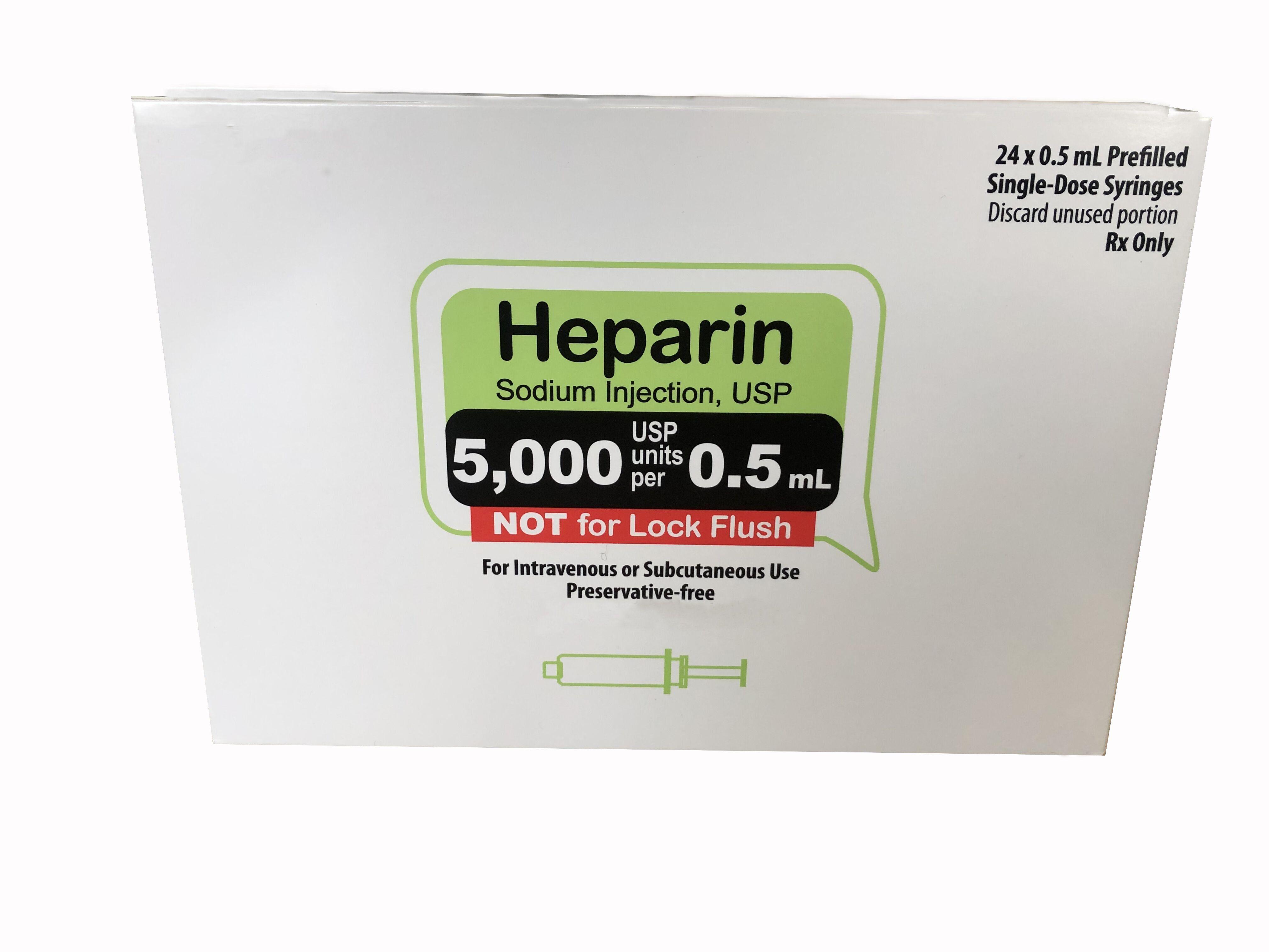 Heparin Sodium Injection USP 5000iu/5ml - China Heparin Injection and .