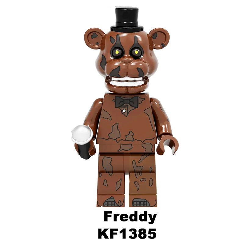 Hot Sell Five Night At Freddy Anime Fnaf Bear Free Assembly Action Figure  Pvc Model Freddy